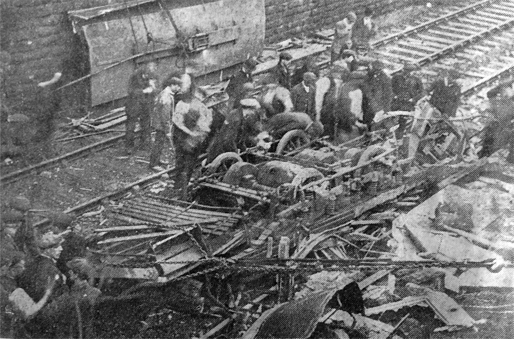 Photo of tram crash